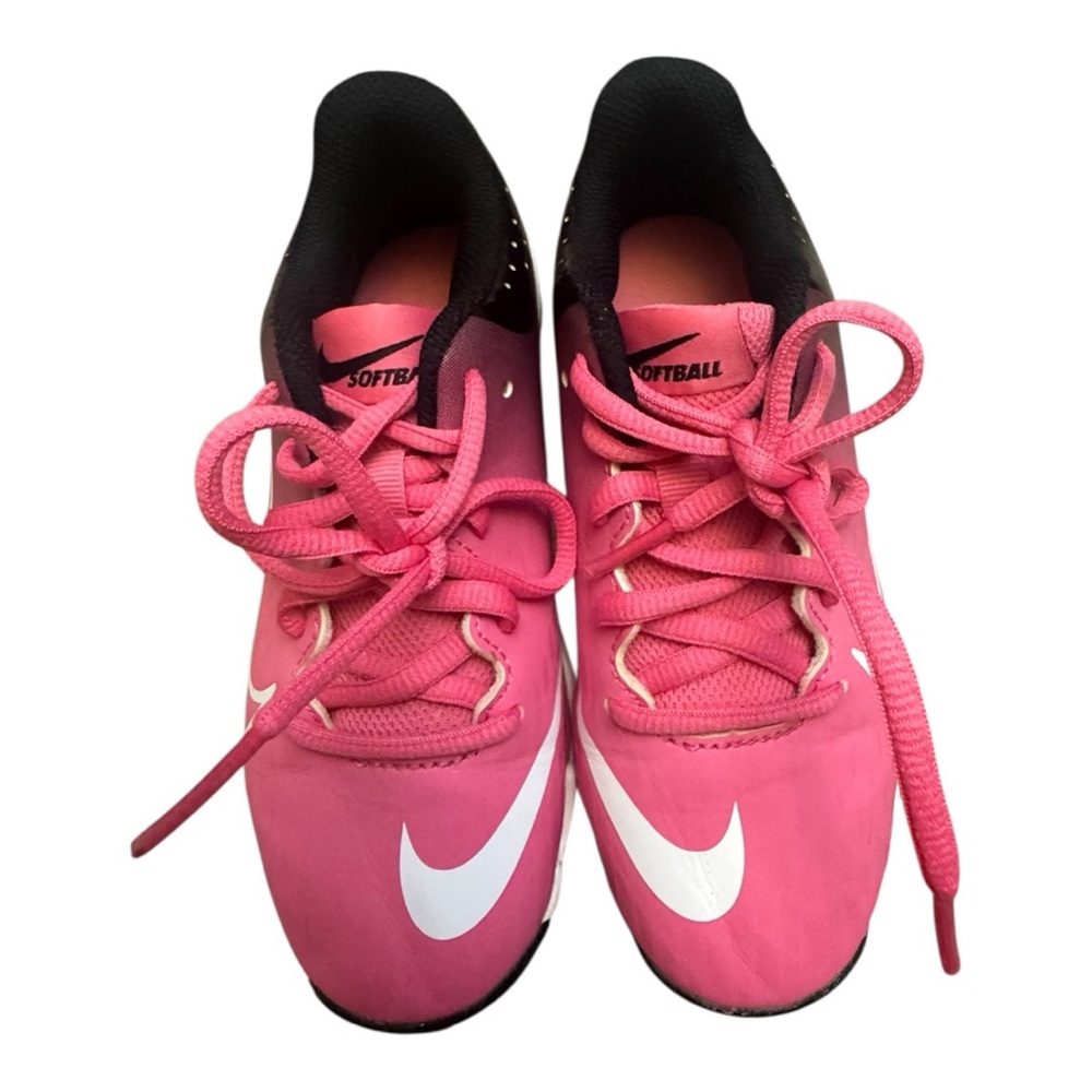 Nike Pink and White Softball Cleats